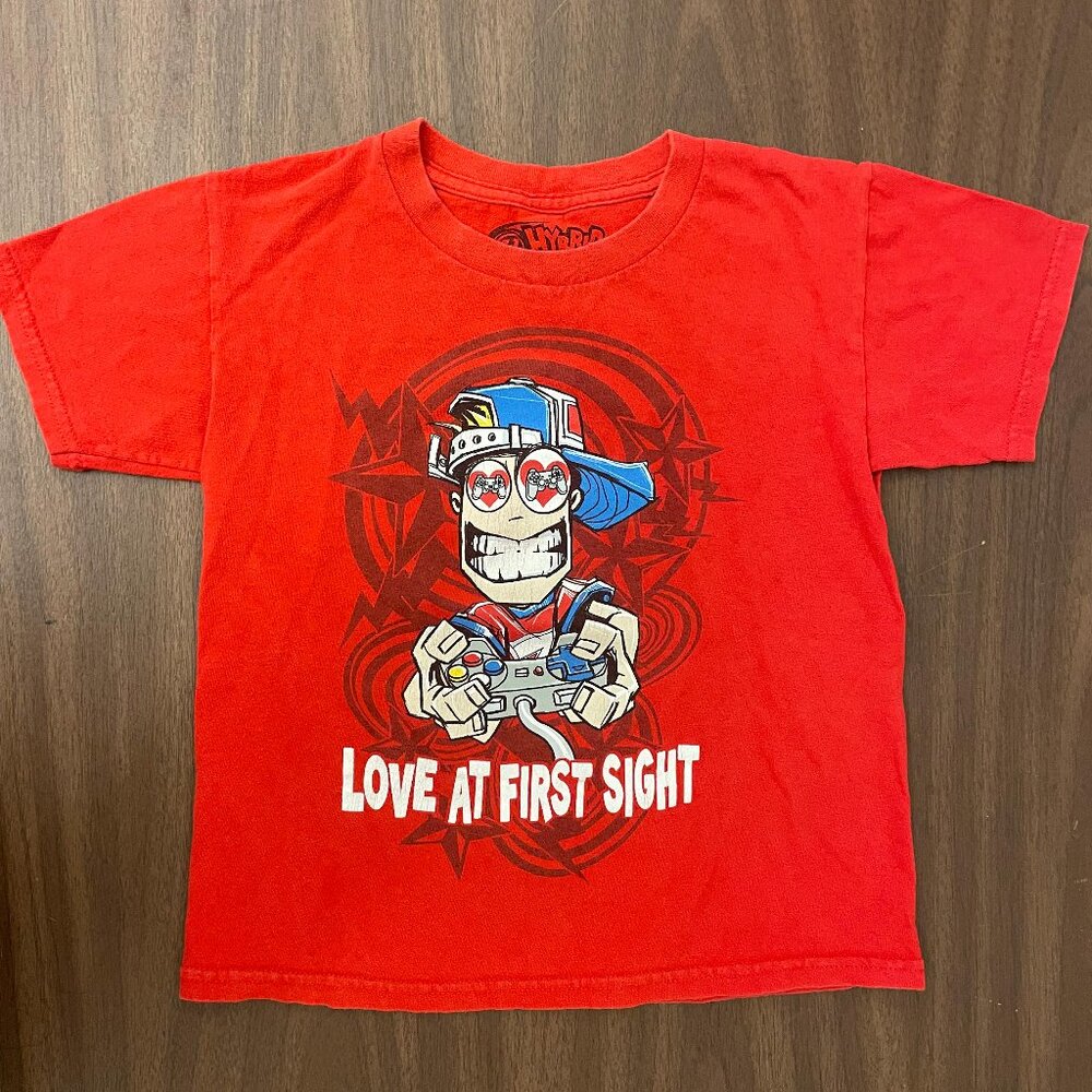 Boys Red Gamers T-Shirt Size 8